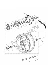 roue arrière et transmission finale