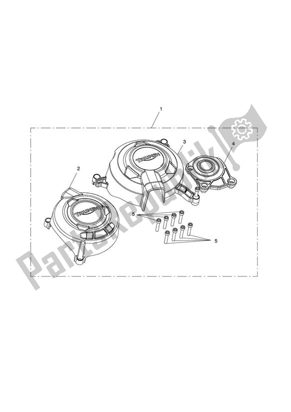 All parts for the Cover Protectors Kit of the Triumph Street Triple R VIN: 560477-806645 675 2013 - 2016