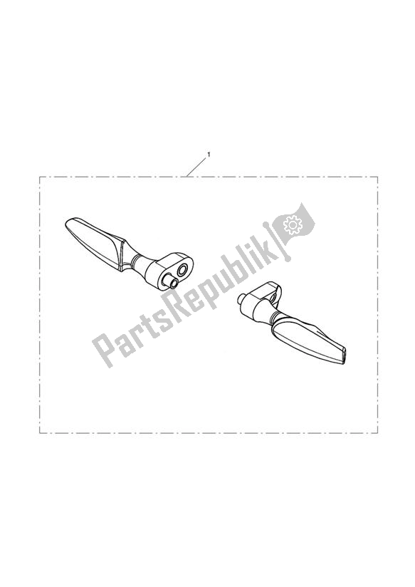 Todas las partes para Indicator, Led, Blk Gloss, Kit de Triumph Street Triple R VIN: 560477-806645 675 2013 - 2016