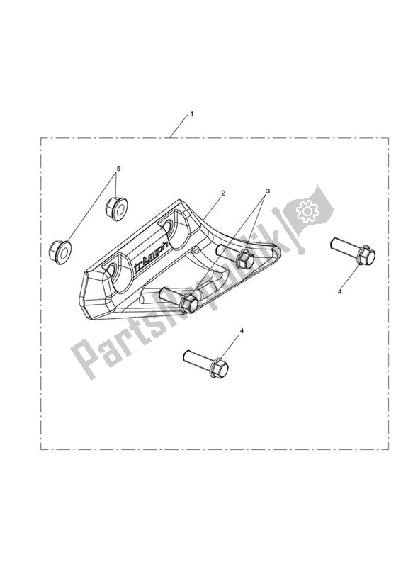 Toutes les pièces pour le Lower Chainguard Kit du Triumph Street Triple R VIN: 560477-806645 675 2013 - 2016