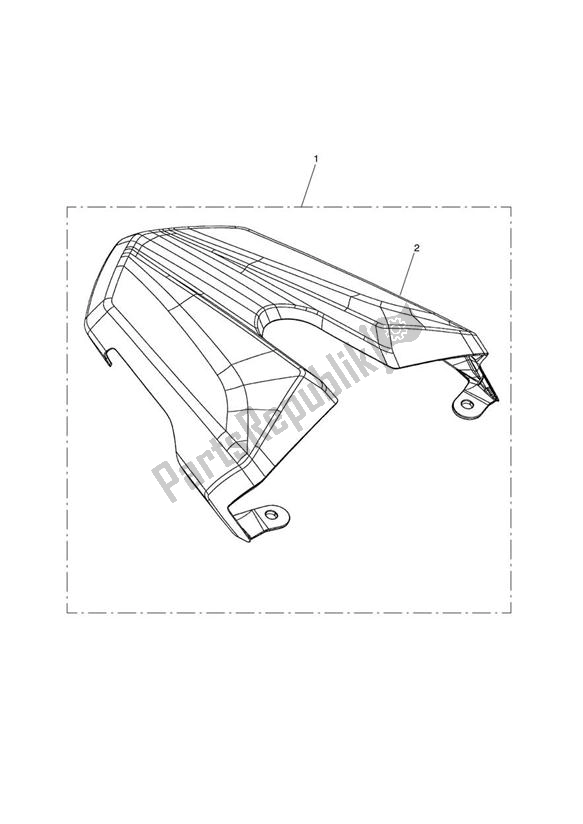 All parts for the Seat Cowl Kit of the Triumph Street Triple R VIN: 560477-806645 675 2013 - 2016