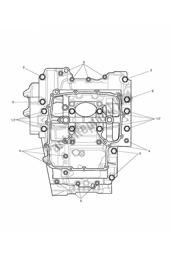 Todas las partes para Pernos Del Cárter de Triumph Street Triple R VIN: > 560476 675 2008 - 2012