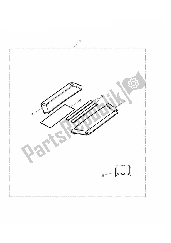 Tutte le parti per il Rear Bodywork Finisher Kit, Coloured del Triumph Street Triple R VIN: > 560476 675 2008 - 2012