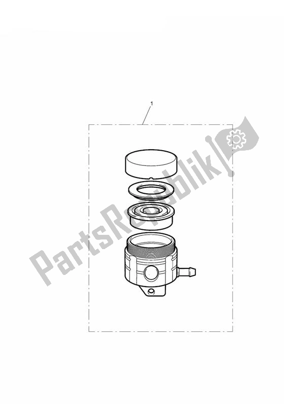 Wszystkie części do Reservoir, Front Brake Triumph Street Triple R VIN: > 560476 675 2008 - 2012