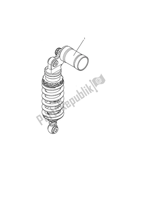 Alle onderdelen voor de Rsu, Ohlins, Type 1 van de Triumph Street Triple R VIN: > 560476 675 2008 - 2012