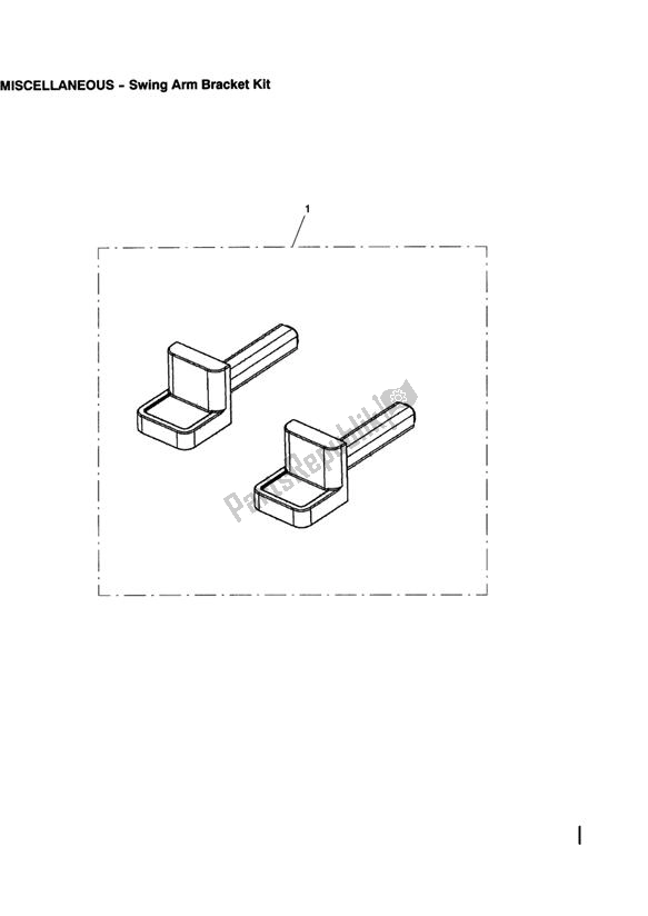 All parts for the Swing Arm Bracket Kit of the Triumph Street Triple R VIN: > 560476 675 2008 - 2012