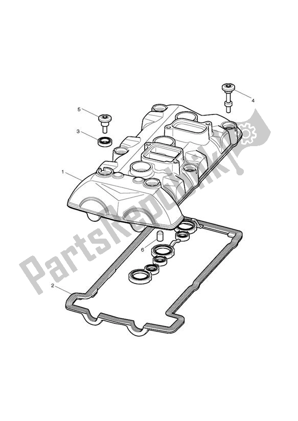 Tutte le parti per il Copertura Per Camma del Triumph Street Triple VIN: < 560476 675 2009 - 2012