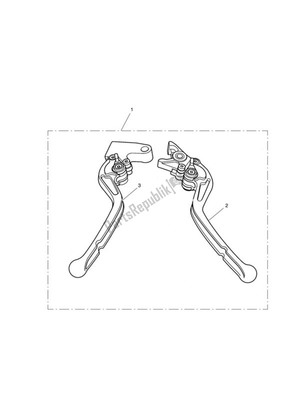 Wszystkie części do Lever Kit, Adj, Std, Short Triumph Street Triple VIN: < 560476 675 2009 - 2012