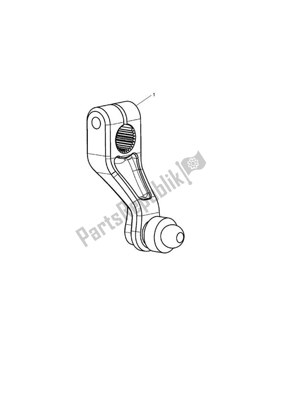 Tutte le parti per il Machined Gear Actuator, Red del Triumph Street Triple VIN: < 560476 675 2009 - 2012