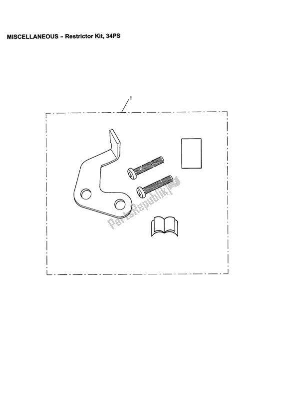 Wszystkie części do Restrictor Kit, 34ps Triumph Street Triple VIN: < 560476 675 2009 - 2012