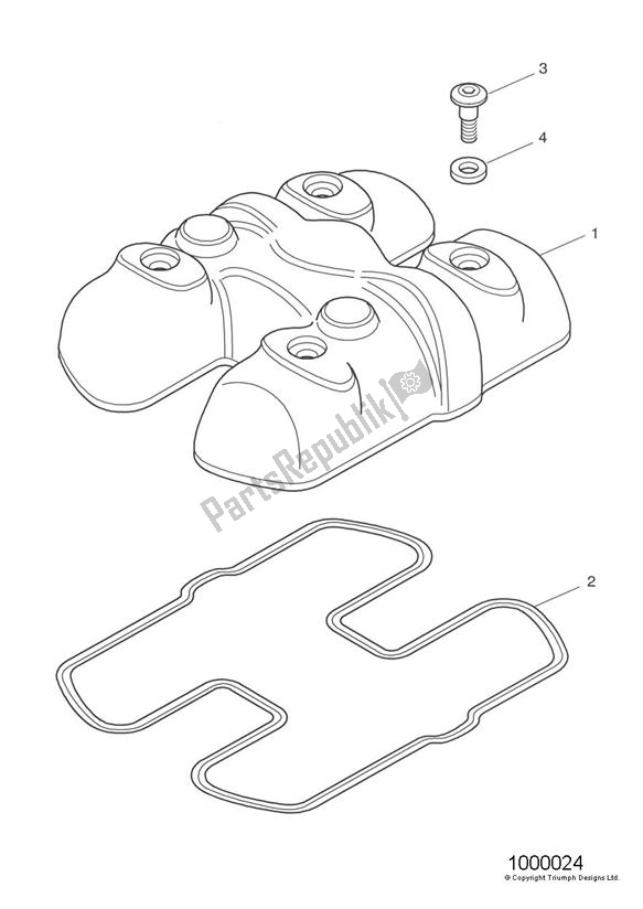 Todas las partes para Tapa De La Leva de Triumph Thruxton 900 2005 - 2007