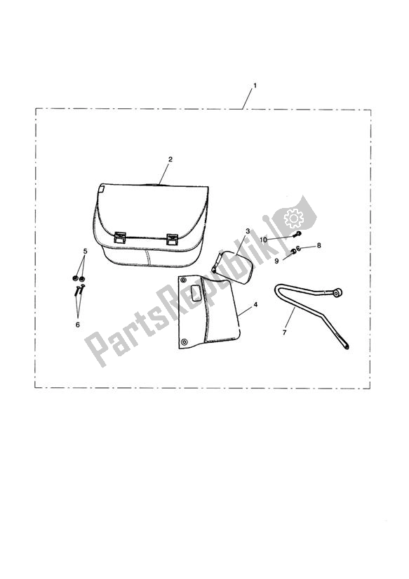 Todas las partes para City Bag Kit, Rh de Triumph Thruxton 900 2005 - 2007