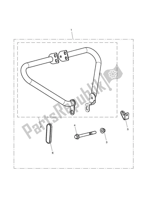 All parts for the Engine Dresser Bars of the Triumph Thruxton 900 2005 - 2007