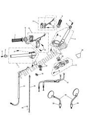 Handlebars, Top Yoke, Cables & Mirrors