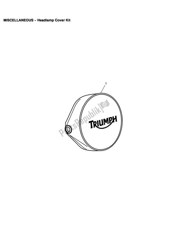 Todas las partes para Headlamp Cover Kit de Triumph Thruxton 900 2005 - 2007
