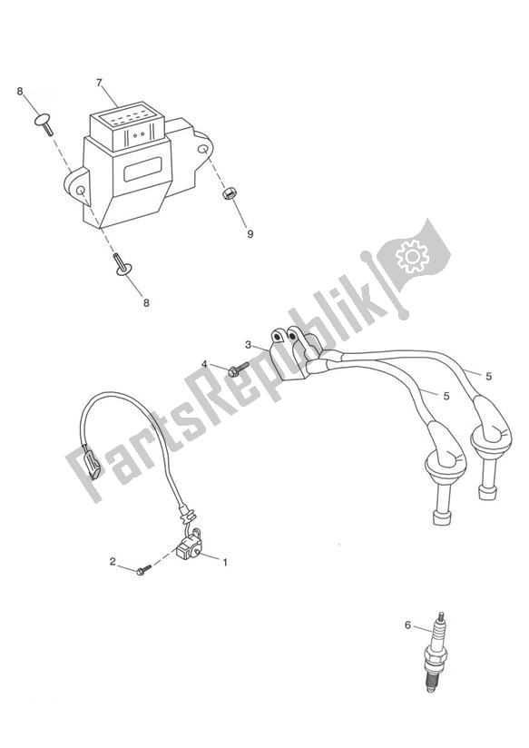 All parts for the Ignition System of the Triumph Thruxton 900 2005 - 2007