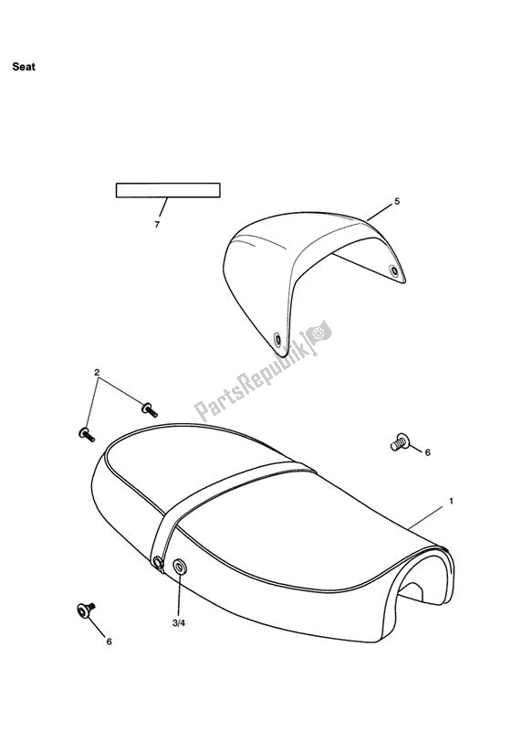 Toutes les pièces pour le Siège du Triumph Thruxton 900 2005 - 2007