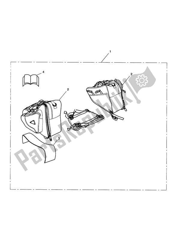 Todas las partes para Throwover Pannier Kit de Triumph Thruxton 900 2005 - 2007