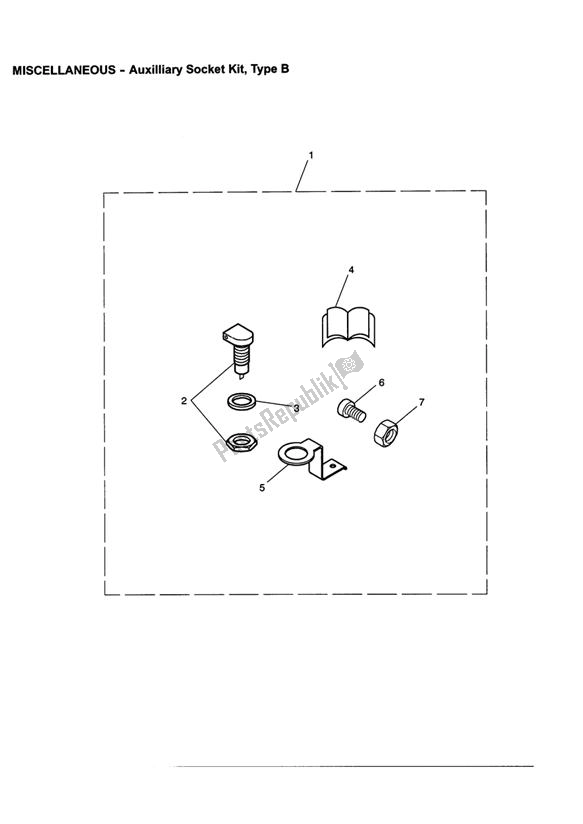 Todas las partes para Auxilliary Socket Kit, Type B de Triumph Thruxton 900 Carburettor 2005 - 2007