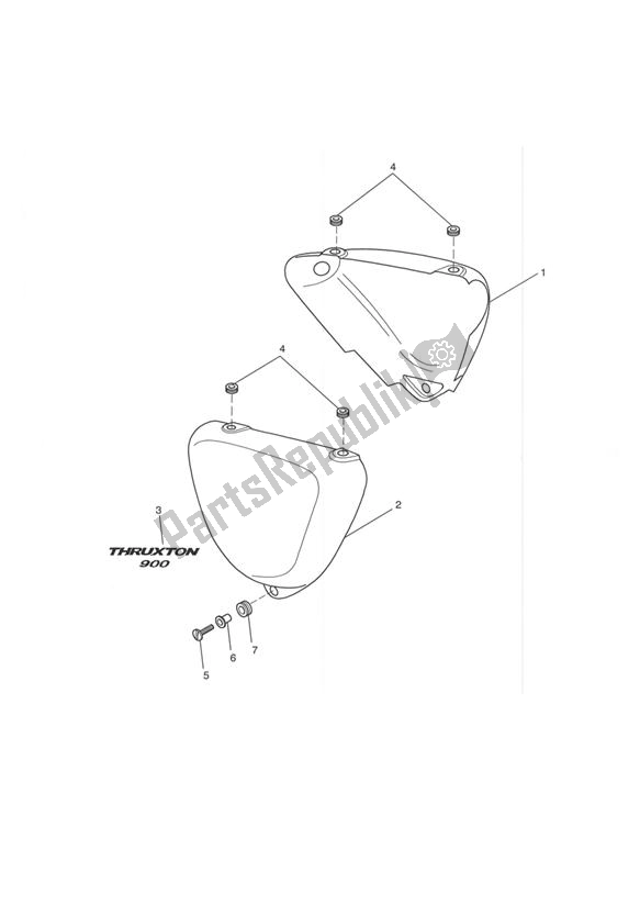 Todas las partes para Bodywork - Side Panels de Triumph Thruxton 900 Carburettor 2005 - 2007