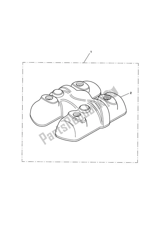 All parts for the Cam Cover Kit, Coloured of the Triumph Thruxton 900 Carburettor 2005 - 2007