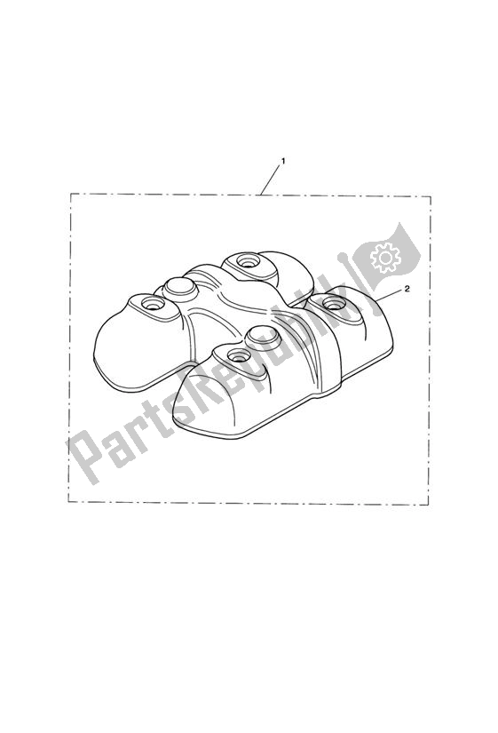 All parts for the Cam Cover Kit, Silver of the Triumph Thruxton 900 Carburettor 2005 - 2007