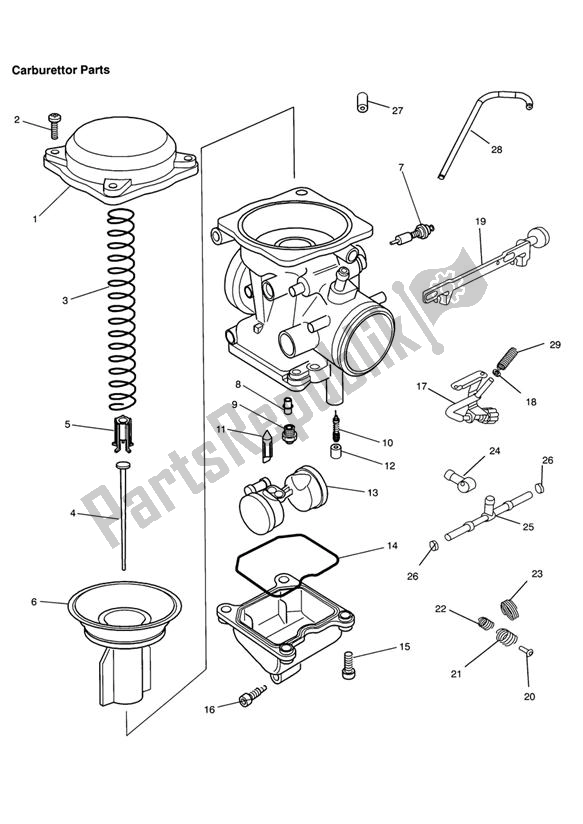 All parts for the Carburettor Parts of the Triumph Thruxton 900 Carburettor 2005 - 2007