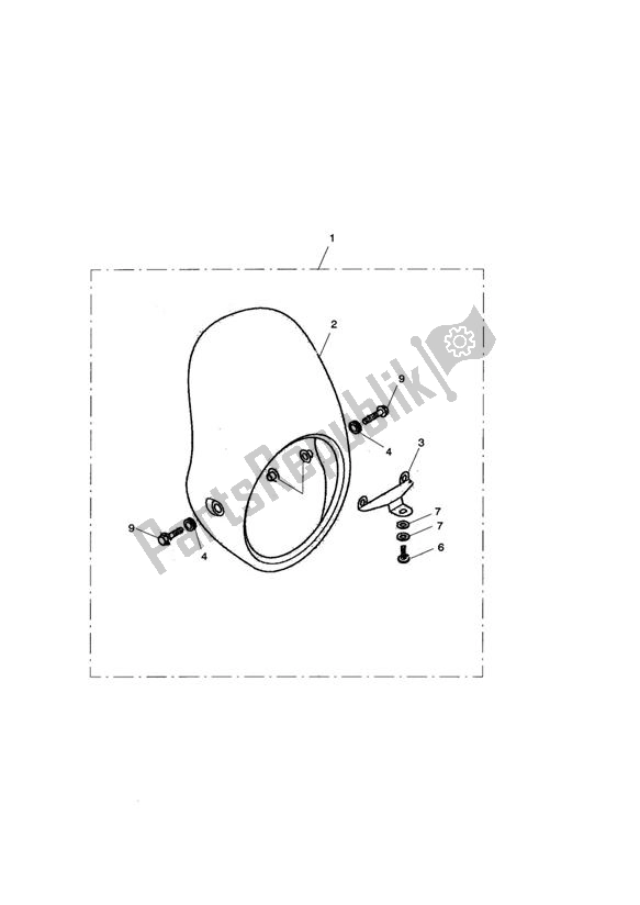 Todas las partes para Flyscreen Kit > 281465-f2/129278-f4 de Triumph Thruxton 900 Carburettor 2005 - 2007