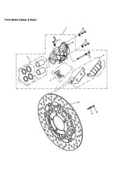 front brake caliper & discs