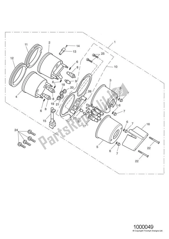 All parts for the Instruments of the Triumph Thruxton 900 Carburettor 2005 - 2007