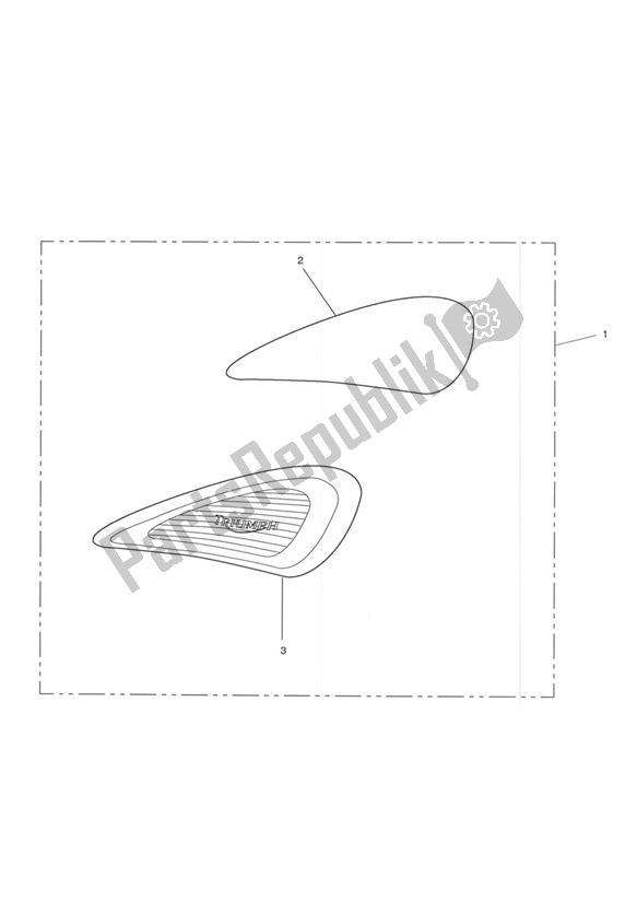 Tutte le parti per il Ginocchiere del Triumph Thruxton 900 Carburettor 2005 - 2007