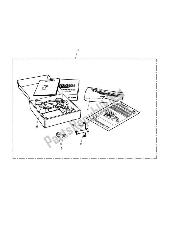 Toutes les pièces pour le Alarm Kit, S4, Sra Approved du Triumph Thruxton 900 EFI 2008 - 2010