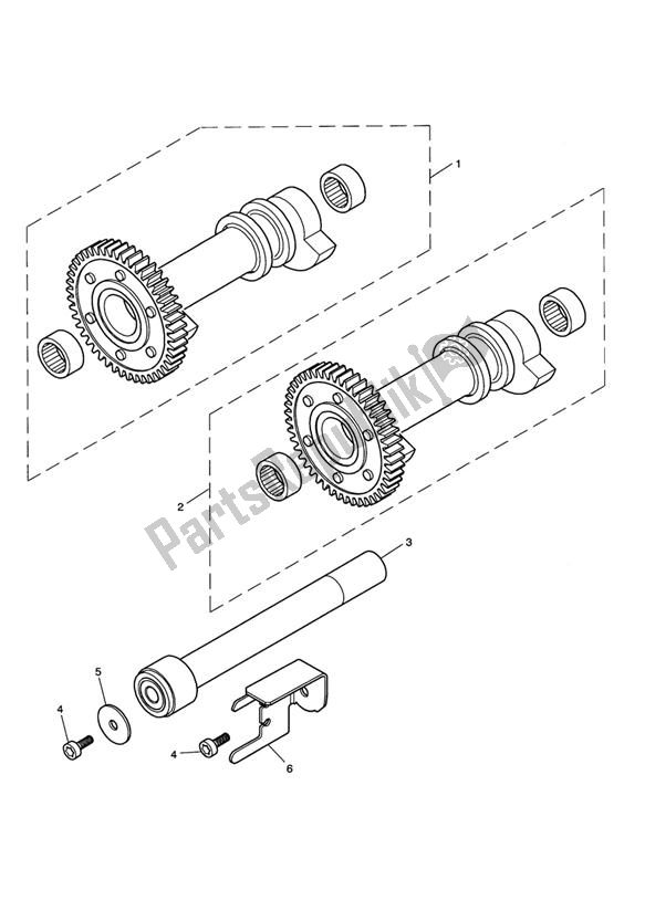 Toutes les pièces pour le Balancier du Triumph Thruxton 900 EFI 2008 - 2010