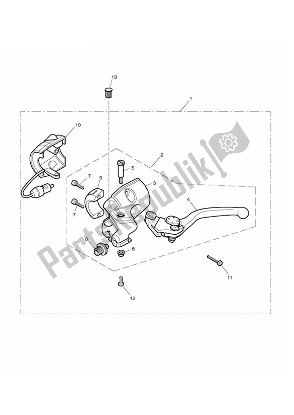 Toutes les pièces pour le Clutch Controls & Switches du Triumph Thruxton 900 EFI 2008 - 2010