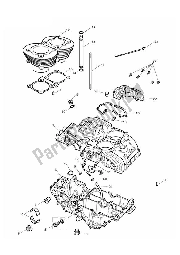 Toutes les pièces pour le Carter Et Raccords du Triumph Thruxton 900 EFI 2008 - 2010