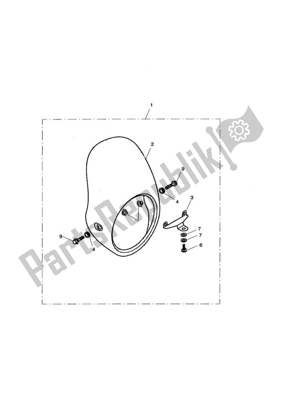 Toutes les pièces pour le Flyscreen Kit > 281465-f2/129278-f4 du Triumph Thruxton 900 EFI 2008 - 2010