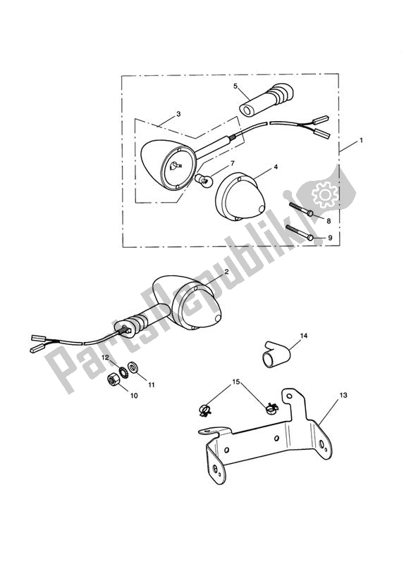 Toutes les pièces pour le Front Indicators du Triumph Thruxton 900 EFI 2008 - 2010