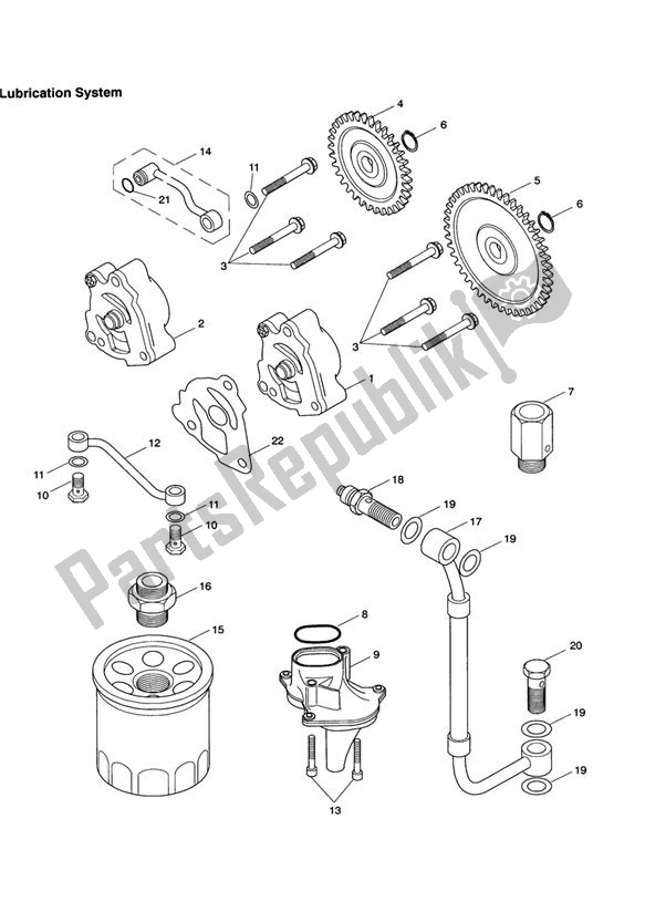 Toutes les pièces pour le Lubrication System du Triumph Thruxton 900 EFI 2008 - 2010