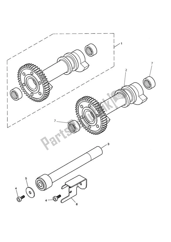 Toutes les pièces pour le Balancier du Triumph Thruxton 900 EFI 2008 - 2010