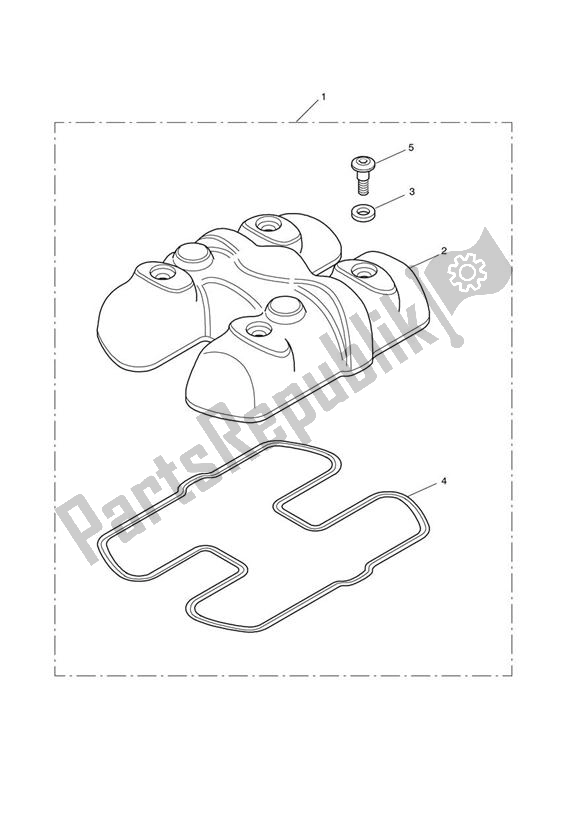 Todas las partes para Chrome Cam Cover de Triumph Thruxton 900 EFI 2008 - 2010