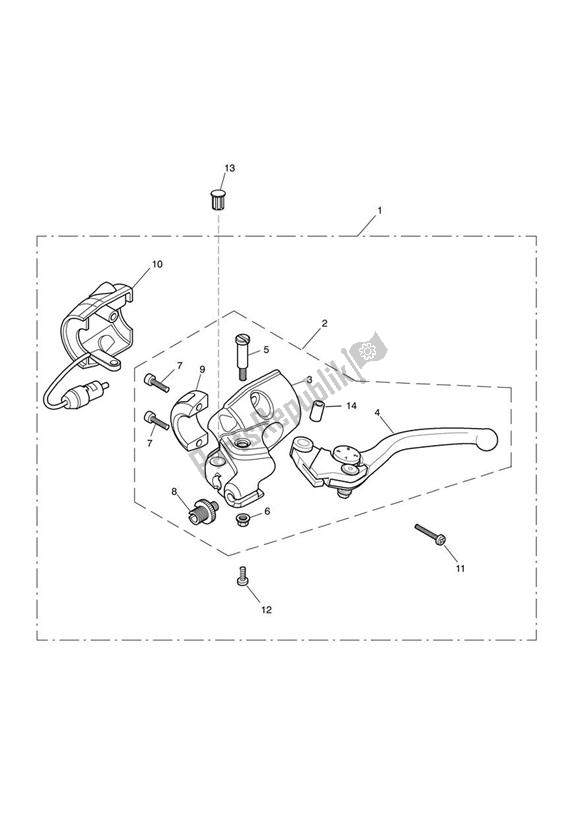 Toutes les pièces pour le Clutch Controls & Switches du Triumph Thruxton 900 EFI 2008 - 2010