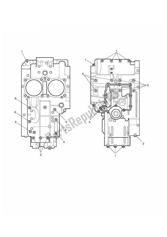 Todas las partes para Pernos Del Cárter de Triumph Thruxton 900 EFI 2008 - 2010