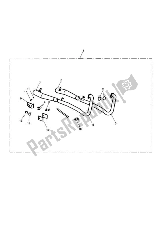 Todas las partes para Exhaust System Assy, Arrow 2:2 de Triumph Thruxton 900 EFI 2008 - 2010