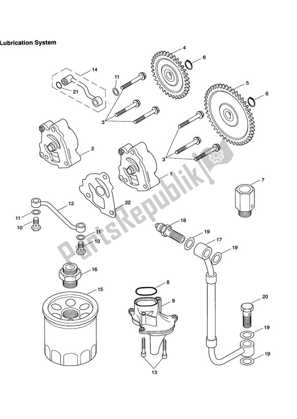 Todas las partes para Lubrication System de Triumph Thruxton 900 EFI 2008 - 2010