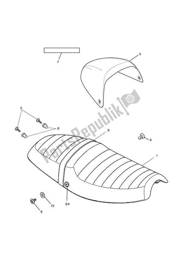 All parts for the Seat of the Triumph Thruxton 900 EFI 2008 - 2010