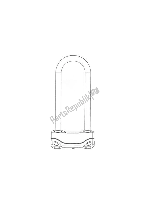 All parts for the U-lock 270 of the Triumph Thruxton 900 EFI 2008 - 2010