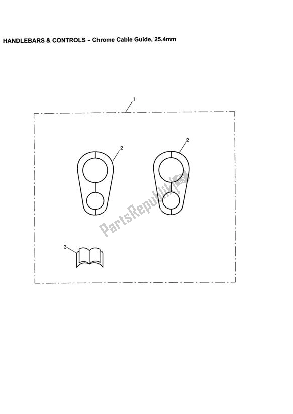 Todas las partes para Chrome Cable Guide, 25. 4mm de Triumph Thunderbird 1700 2010 - 2014