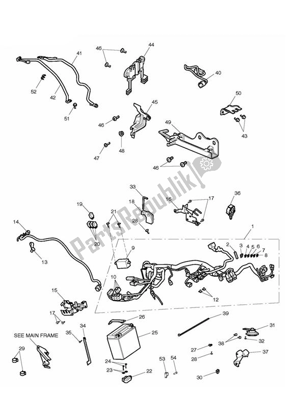 Wszystkie części do Sprz? T Elektryczny Triumph Thunderbird 1700 2010 - 2014