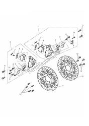 étrier et disques de frein avant