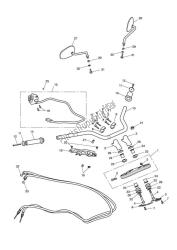 Handlebars, Top Yoke, Cables & Mirrors